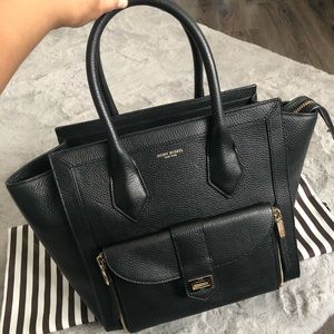 Henri Bendel Black Leather tote